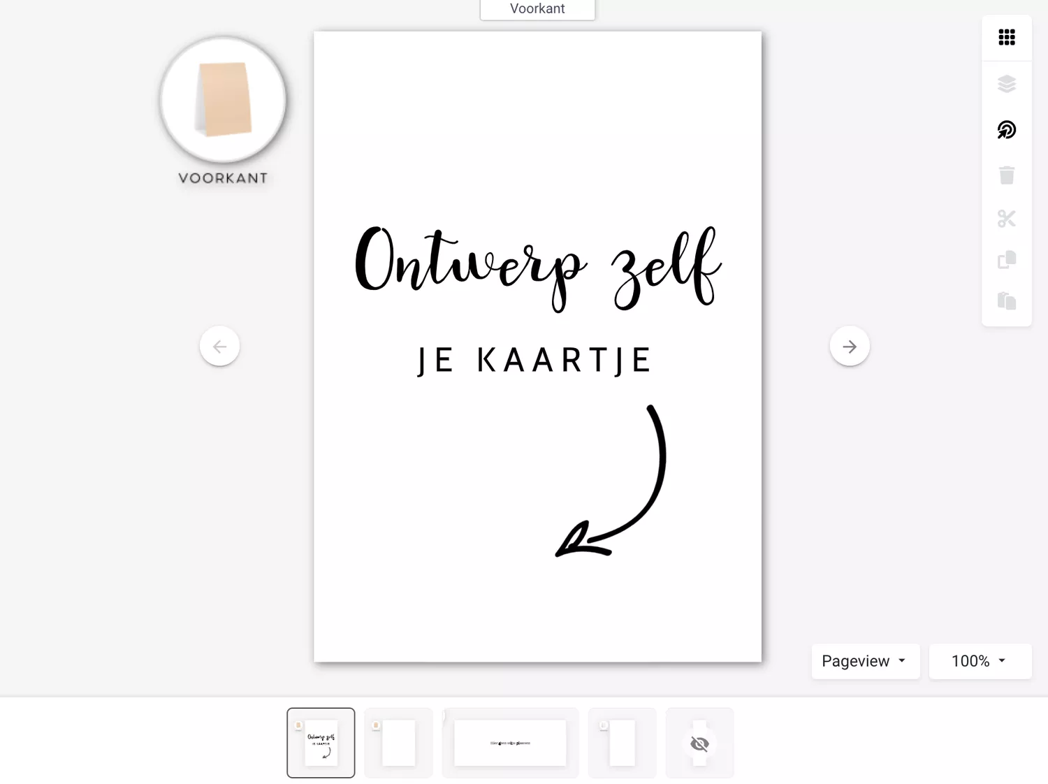 editorweergave-tentkaart Tischaufsteller